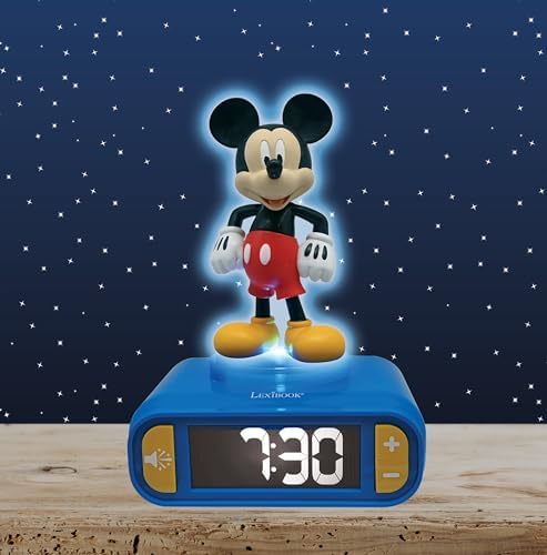 LEXiBOOK, Mickey Nightlight Alarm Clock, RL800MCH - Image 3