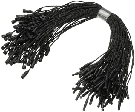 PATIKIL Christmas Ornament Hooks, 100 Pcs LED String Light Hanging Cable Holiday Decor Gift Tag Hanger with Snap Lock for Valentine's Halloween, Black by PATIKIL