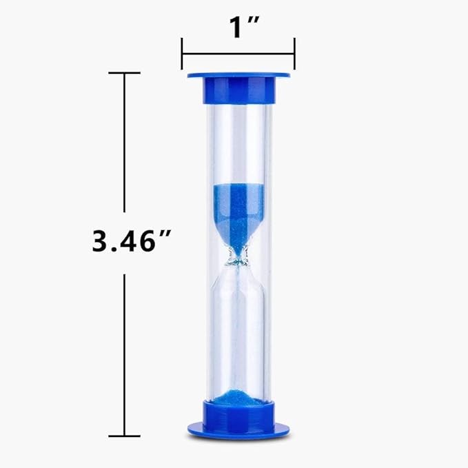 Sand Timer, KISEER 18 Pcs Colorful Hourglass Sandglass Sand Clock Timers Set 30sec / 1min / 2mins / 3mins / 5mins / 10mins for Brushing Children's Teeth, Cooking, Game, School, Office
