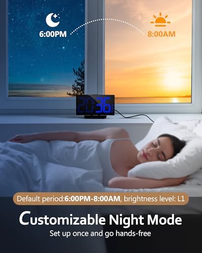 GOLOZA Digital Alarm Clock for Bedrooms, Digital Clock for Kids - Image 5