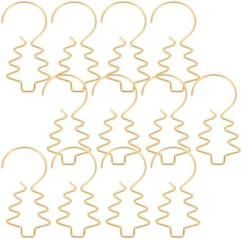 100pcs Gold Metal Wire Ornament Hooks for Christmas Tree and Baubles by Happyforkidstogrowup