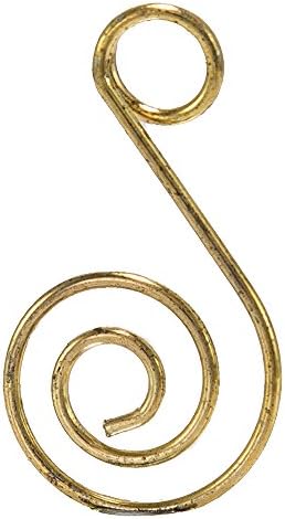 Kurt Adler 1.25-Inch Ornament Hook, Gold, Set of 50 - Image 4