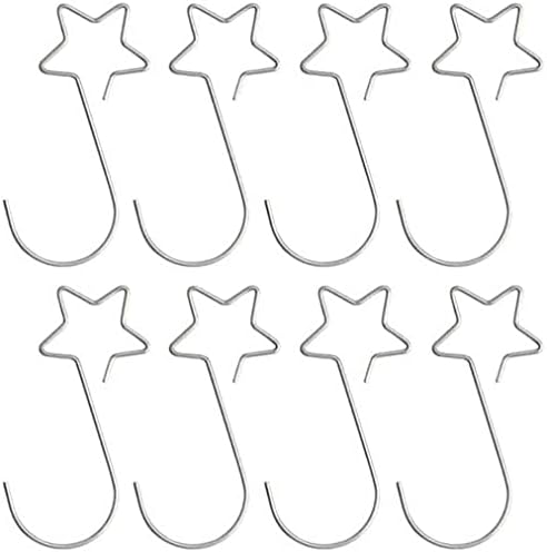 100 Pcs Metal Star-Shaped Hangers Christmas Ornament Hooks, Christmas Tree Hooks for Xmas Tree Hanging Decoration by Unknown