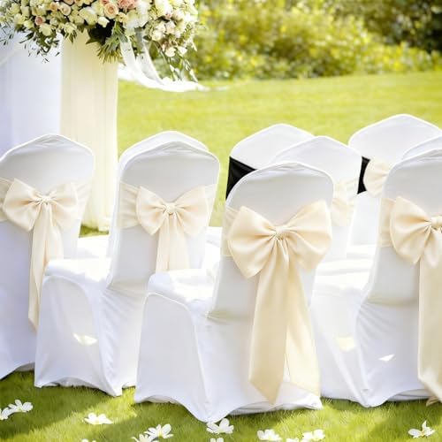 Big Bow Decor Cream White Large Coquette Bow as Crib Skirt Girls Room Wall Hanging Gift Coquette Birthday Party Wedding Bridal Decor for Christmas Tree Holiday Xmas(Luxurious Satin, 23x11 in) - Image 6