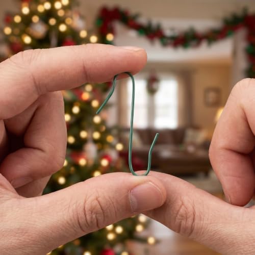 OUNONA 300pcs Christmas Bulb Hangers Hooks, Heavy Duty Wire Tree Ornament Hooks, Non-Slip Mini Decorative Hangers, Reusable Keepers for Balls and Keepsakes - Image 5