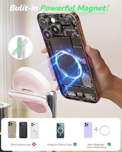 5 in 1 Mag-Safe Wireless Charger with Alarm Clock Night Light for Apple - Image 6