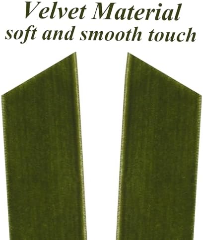 12Pcs Green Velvet Ribbon Bows Christmas Tree Decorations,5in x 10in St Patricks Day Ornaments for Tree Home Party Front Door Wreath Garland Holiday Decor - Image 3