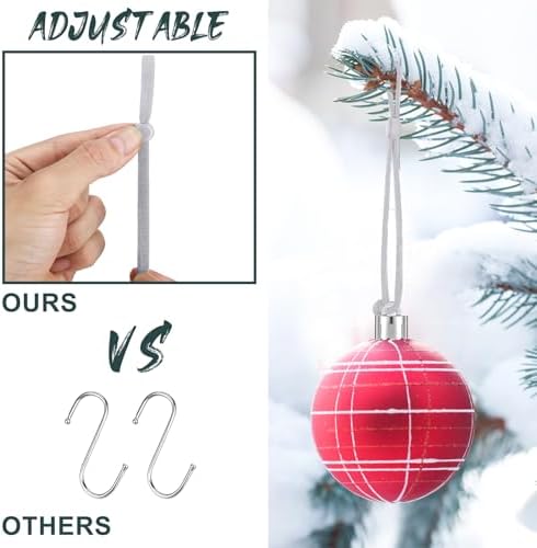 Daifunli 24 Pcs Christmas Adjustable Decoration Hooks, Gray - Image 4