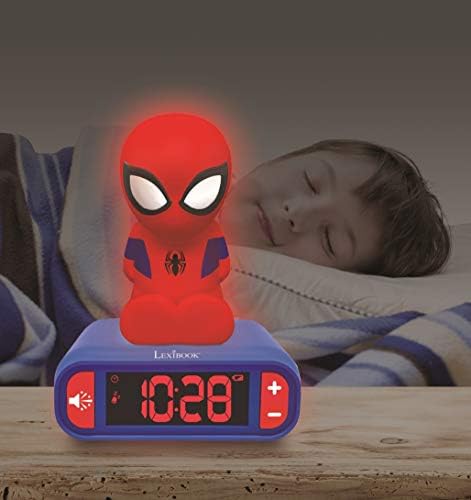 LEXiBOOK, Spider-Man Nightlight Alarm Clock, RL800SP - Image 6