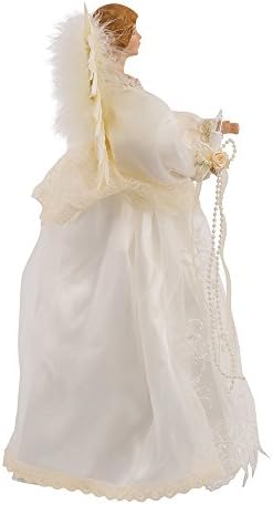 Kurt Adler Indoor 10-Light 14.5-Inch Ivory Angel Treetop - Image 5