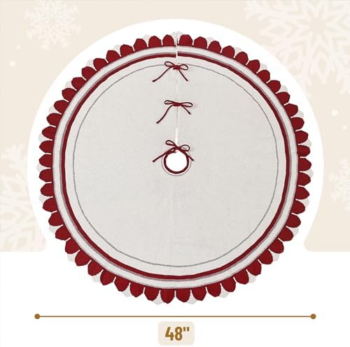 Mr. Pen- Christmas Tree Skirt 48 inches, Christmas Skirts for Xmas Trees - Image 3