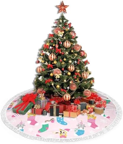Cute Cartoon Cats Christmas Tree Skirt 30 Inch - Image 4