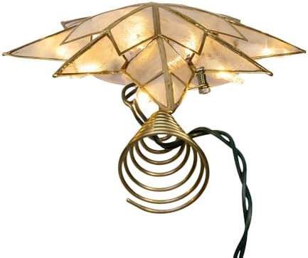 Kurt Adler 10 Lights LED Capiz Star Treetop - Image 5