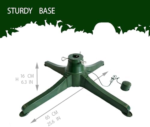 360-Degree Rotating Christmas Tree Stand for 7ft Artificial Tree. - Image 2