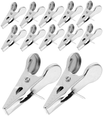 100pcs Christmas Decoration Clip Tree Ornament Hooks Clip Ornaments Christmas Ball Ornament Clips Hanging Clips for Christmas Tree Christmas Bauble Hangers Wreath Clips Silver Iron by HIAKDOFT