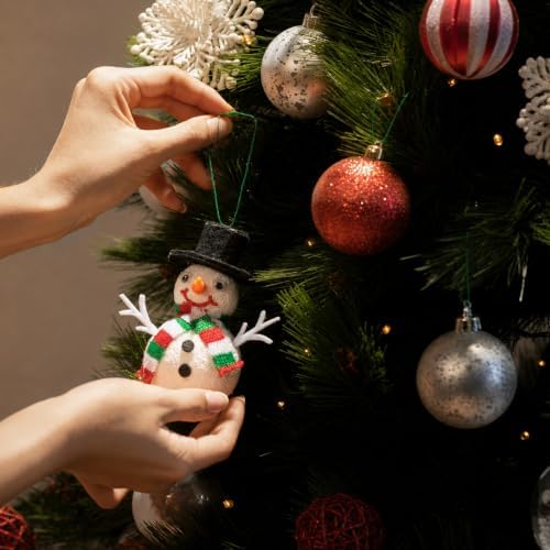 Christmas Tree Ornament String Hanger Precut Ribbon Hook with Snap Fastener - Image 3