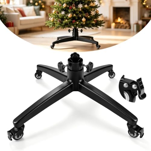 Rolling Christmas Tree Stand with Wheels for Up to 9 FT Artificial Trees by CHENGWEI