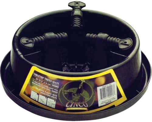 Good Tidings C163 Cinco Tabletop Christmas Tree Stand, Green by Unknown