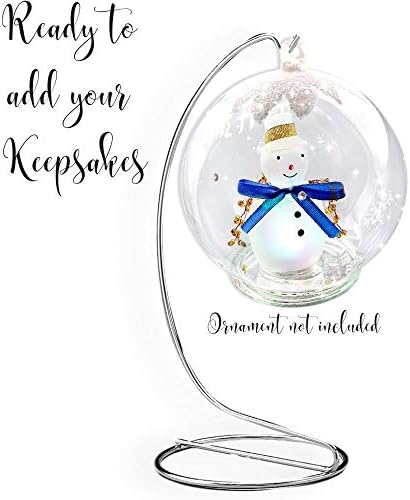 Metal Christmas Ornament Display Stand Set of 12, Smooth Silver Chrome 7 Inch Ornament Holders for Hanging Keepsake Ornaments, DIY Crafts, Tabletop Displays, Holiday Decor, Gift Shops & Party Favors - Image 7