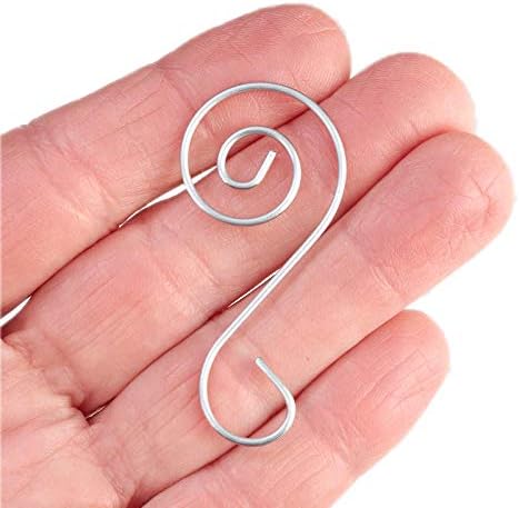 Christmas Tree Ornament S-Hooks, Elegant Party Decoration Hangers, Set of 50 - Image 2