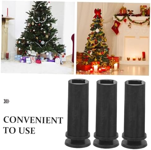 6pcs Plastic Xmas Tree Bases Holders for Christmas Trees Stable and Lightweight Design for Convenient Use Black Color for Holiday Decor - Image 6
