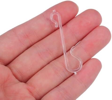 Toddmomy Christmas Tree Ornament Hooks 400pcs Plastic S Shaped for Wreaths - Image 4