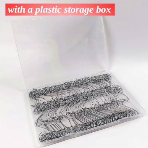 GXXMEI 200PCS Stainless Steel Christmas Ornament Hangers - Perfect for Tree Decorations - Image 3