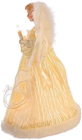 Kurt Adler 10-Light Ivory Angel Treetop, 12-Inch - Image 4