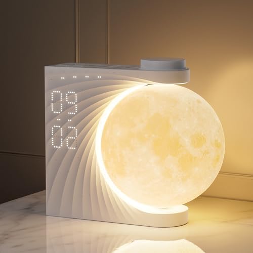 Sunrise Alarm Clocks for Heavy Sleepers Moon Lamp for bedrooms by RETEYUNG