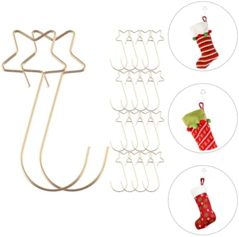 100pcs Star Christmas Ornament Hooks, Stainless Steel Hangers - Image 4