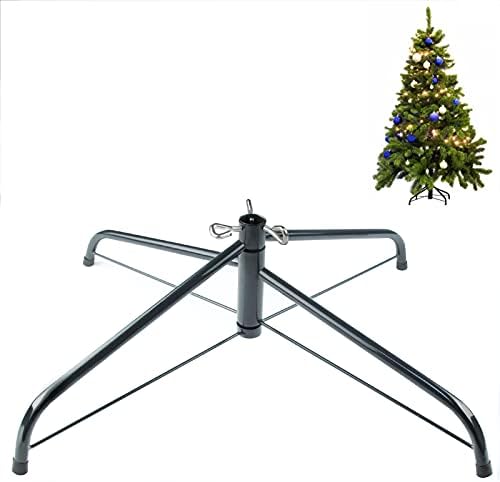 24 Inch Metal Christmas Tree Stand for 4 to 10ft Christmas Trees, Heavy Duty Folding Universal Artificial Christmas Tree Stand Replacement by MNKXL