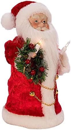 Kurt Adler 10-Inch UL 10-Light Santa Treetop by KurtSAdler