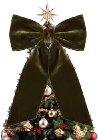 HunnmingRe 20 x 30 Inches Green Large Velvet Bow Decor Giant Bow Party Decorations for Wall Backdrop Wedding Bridal Shower Birthday Party Room Home Wreath & Door Hanging Decorations by HunnmingRe