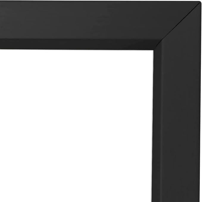 Golden State Art, Picture Frame Set 7 Pack, Gallery Wall Frame with One 11x14, Two 8x10, and Four 5x7. Aluminum Photos Frame for Wall or Tabletop Display (Style 1, Black, 7 Pack)