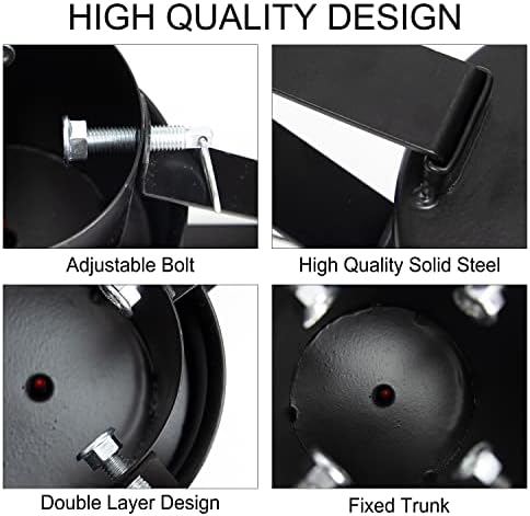 Christmas Tree Stand for Live Tree, Adjustable Metal Tree Holder for Real Christmas Tree Fits up to 8 Ft, Heavy Duty Christmas Tree Stand Base for Xmas Tree Decoration 1.38 to 3.3 inch Trunk Diameter - Image 3