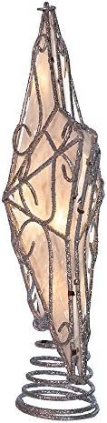 Kurt Adler UL 10-Light Metal Trimmed Capiz Inspired Star Treetop - Image 4