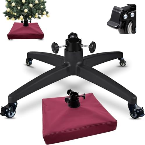 Rolling Christmas Tree Stand Suitable for Artificial Christmas Trees Up to 7.5 Feet by Unknown