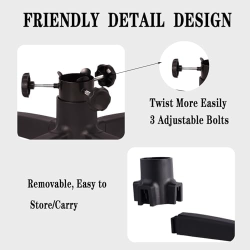 Rolling Christmas Tree Stand Suitable for Artificial Christmas Trees Up to 7.5 Feet - Image 4