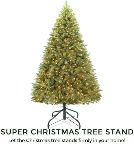 ELFJOY Christmas Tree Stand for 3-6 Ft Artificial Trees 17 Inch Metal Stand Base with Folding Design Fits up to 0.8" Pole (Green) - Image 5