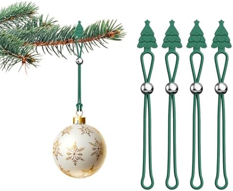 30pcs Christmas Ornament Hooks, Christmas Green Silicone Decorations, for Hanging Ornaments Wreaths Stockings Holiday Decor - Image 6