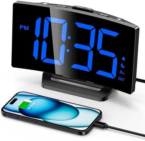 GOLOZA Digital Alarm Clock for Bedrooms, Digital Clock for Kids by GOLOZA