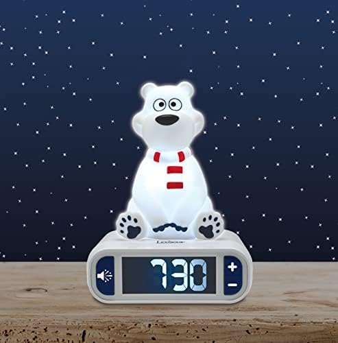 LEXiBOOK, Polar Bear Nightlight Alarm Clock, RL800PB - Image 5