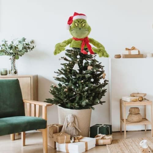 Dr Seuss The Grinch Christmas Tree Hugger Plush Tree Topper - Image 4