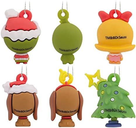 Hallmark Dr. Seuss How The Grinch Stole Christmas! Miniature Christmas Ornaments, Set of 6 - Image 4