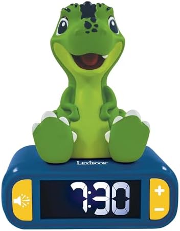 LEXiBOOK, Dinosaur Nightlight Alarm Clock, RL800DINO - Image 2