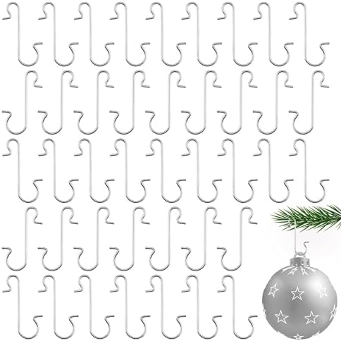 100pc Ornament Hooks Metal Wire Hook Christmas Ornaments Hangers for Christmas Tree Decoration Home New Year Party Decor Tree Decor Hooks by Unknown