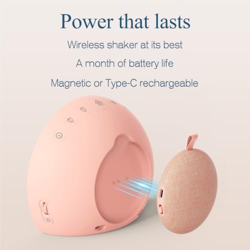 ANJANK Loud Alarm Clock with Wireless Bed Shaker, Vibrating Dual Alarm with Light Wake Up for Heavy Sleepers & Hearing Impaired, 9-Color Night Light, 8 Alarms, 0-100% Dimmer, USB Charger, Bedroom - Image 5