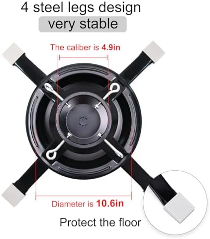 Large Christmas Tree Stand For Live Tree,Real Christmas Tree Base Fits for 2-Inch to 4.8-Inch Trunk,1-Gallon Water Capacity.(SIZE L) - Image 3