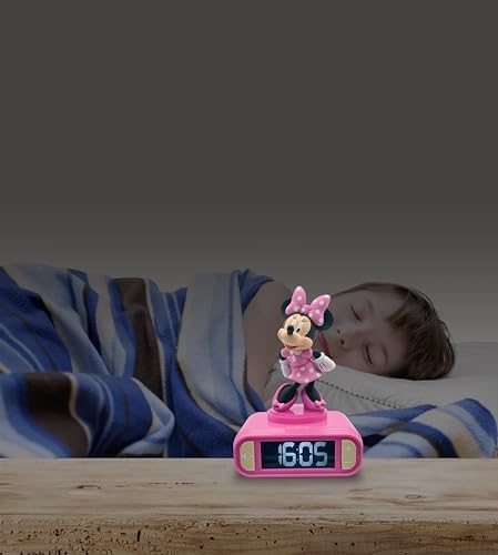 LEXiBOOK, Minnie Nightlight Alarm Clock, RL800MN - Image 5