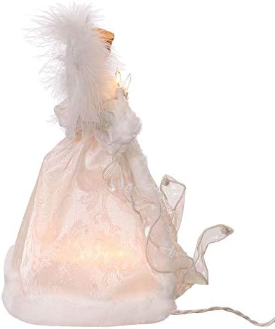 Kurt S. Adler 10-Inch UL 10-Light White Angel Treetop - Image 5